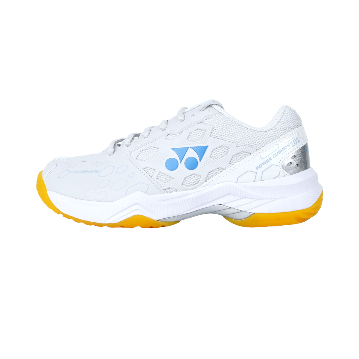Yonex SHB101EX Power Cushion 101 Badminton Shoe Unisex - Ice Grey/ White Ice Grey White Badminton Shoes Yonex