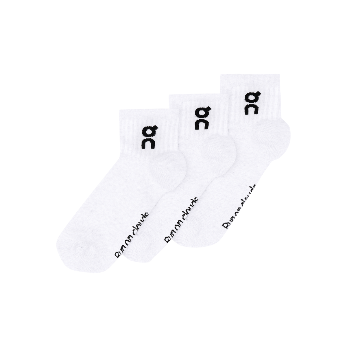 On Running Logo Mid Sock Unisex - White Clothing On Running