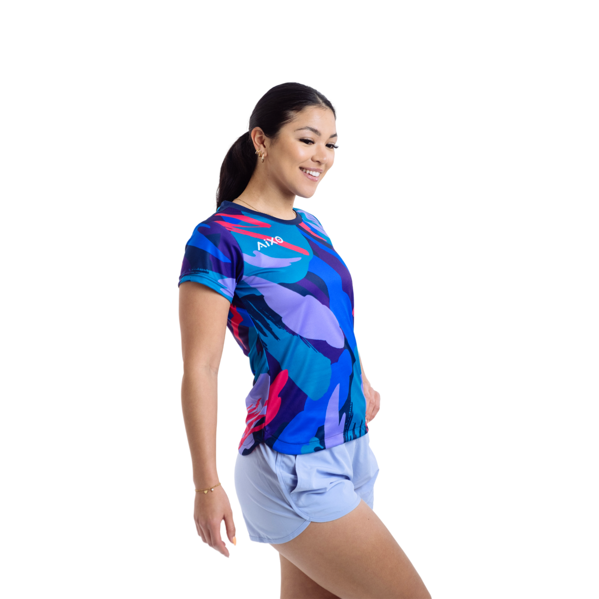 Aixo Abstract T-Shirt Womens (Multicolour) T Shirt Aixo