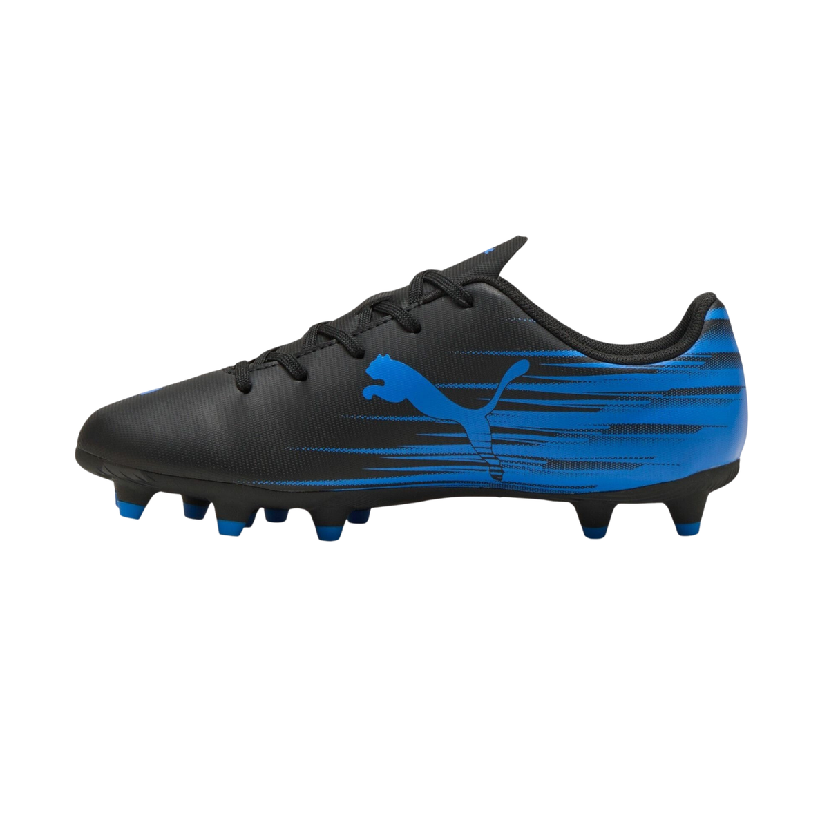Puma Attacanto II FG/AG Football Boots Junior - Puma Black/Blue Puma Black Ultra Blue Football Boots Puma