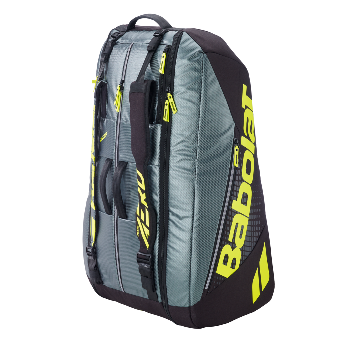 Babolat RH12 Pure Aero 2026 Racket Bag - Black/Grey/Yellow Luggage Babolat
