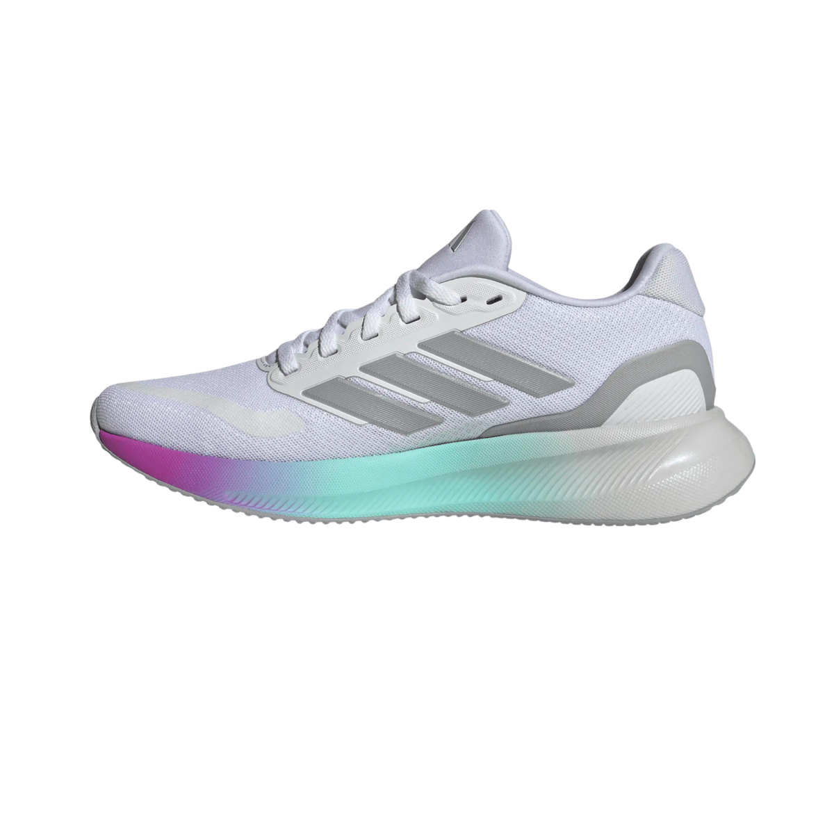 Adidas Runfalcon 5 Running Shoe Women - White/Silver/Black Running Shoes Adidas
