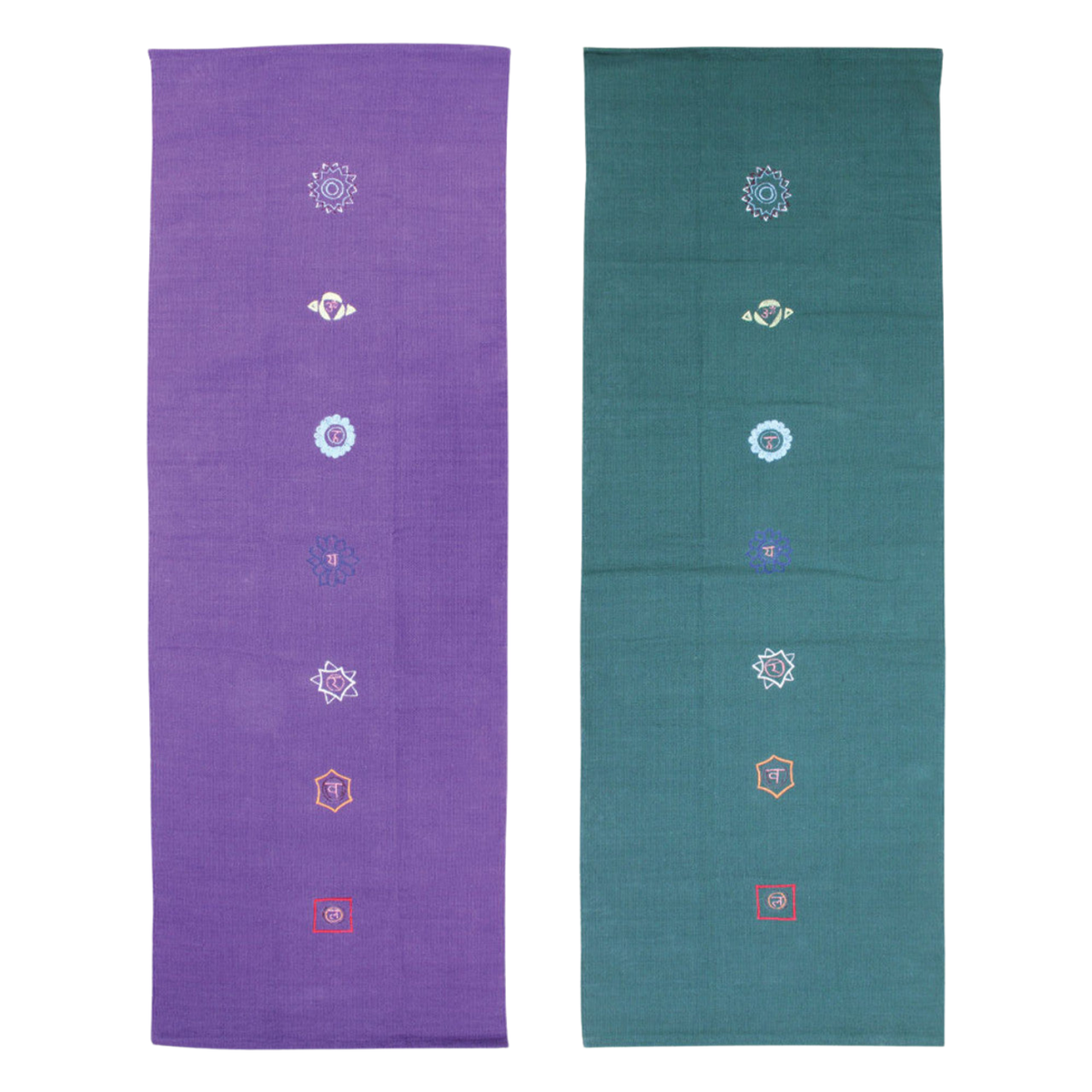 Fitness Mad Cotton Fitness Rug - Chakra Pattern Accessories Fitness-Mad
