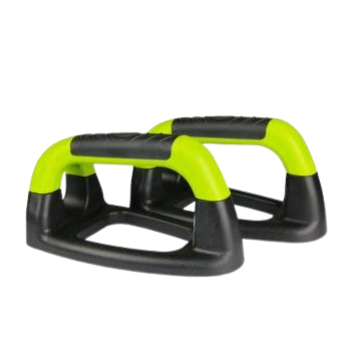 Fitness Mad FM Push Up Stands Pair - Black/Lime Green Black Lime Green One Size Exercise & Fitness Fitness Mad