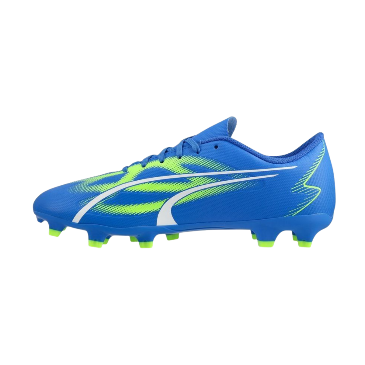 Puma Ultra Play FG/AG Football Boots Unisex - Ultra Blue/ White/ Pro Green ULTRA BLUE PUMA WHITE PRO GREEN Football Boots Puma