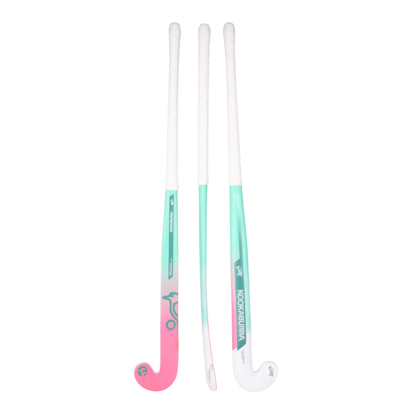 Kookaburra Twist Hockey Stick 6A2549 - Mint/Pink Mint Pink Hockey Sticks Kookaburra