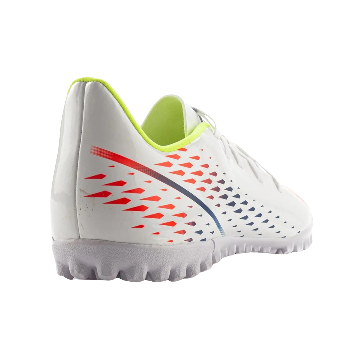 Adidas Predator Edge 4 TF Football Boots Unisex - White/Solar Yellow/Power Blue Football Boots Adidas