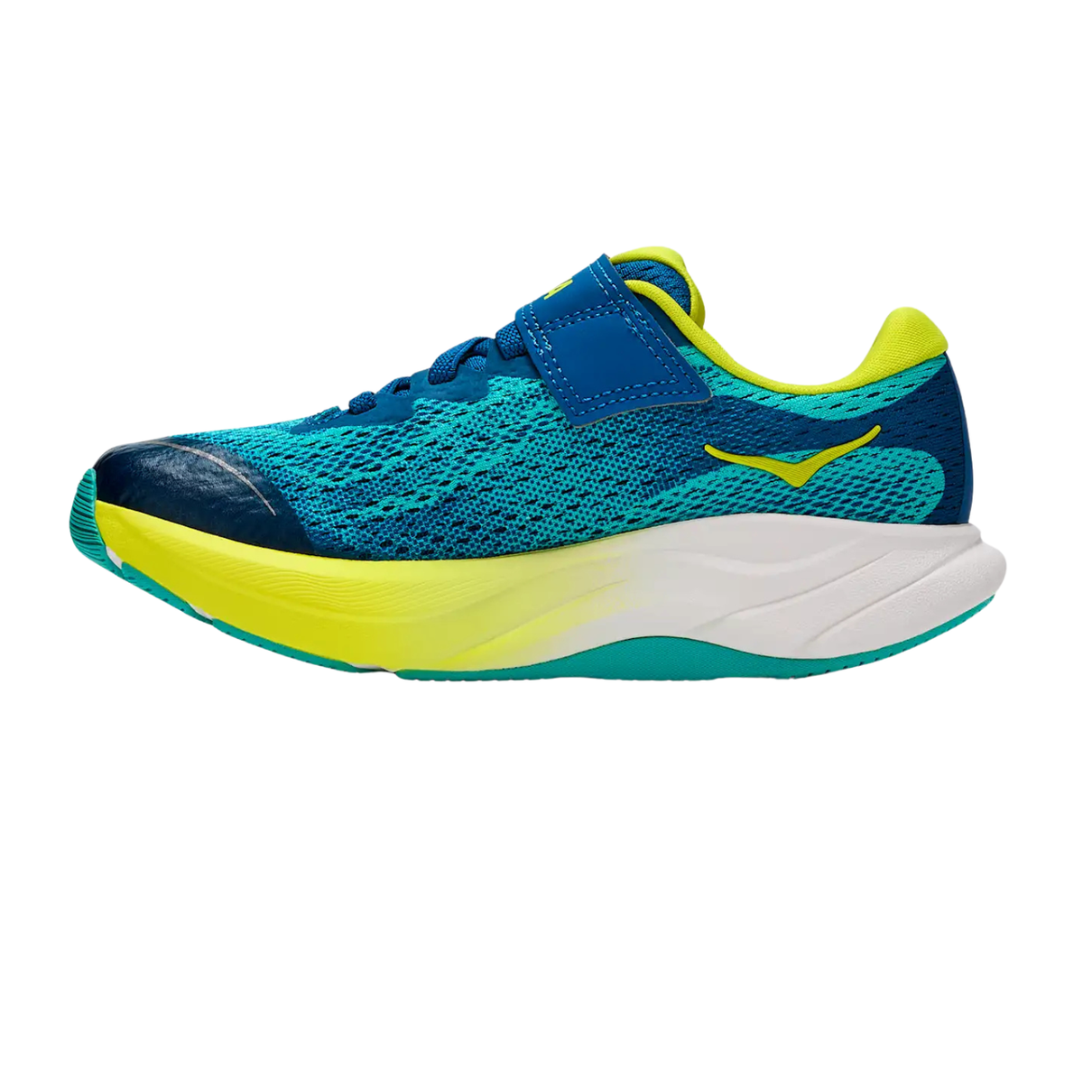 Hoka Rincon 4 Running Shoe Kids - Electric Aqua/Neon Citrus Running Shoes Hoka