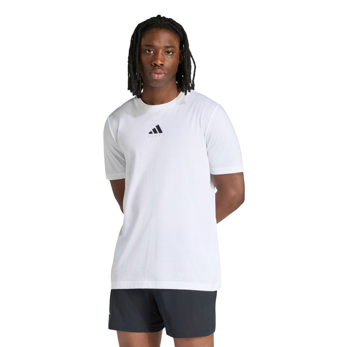 Adidas Padel Category Graphic Tee Men, White, back view