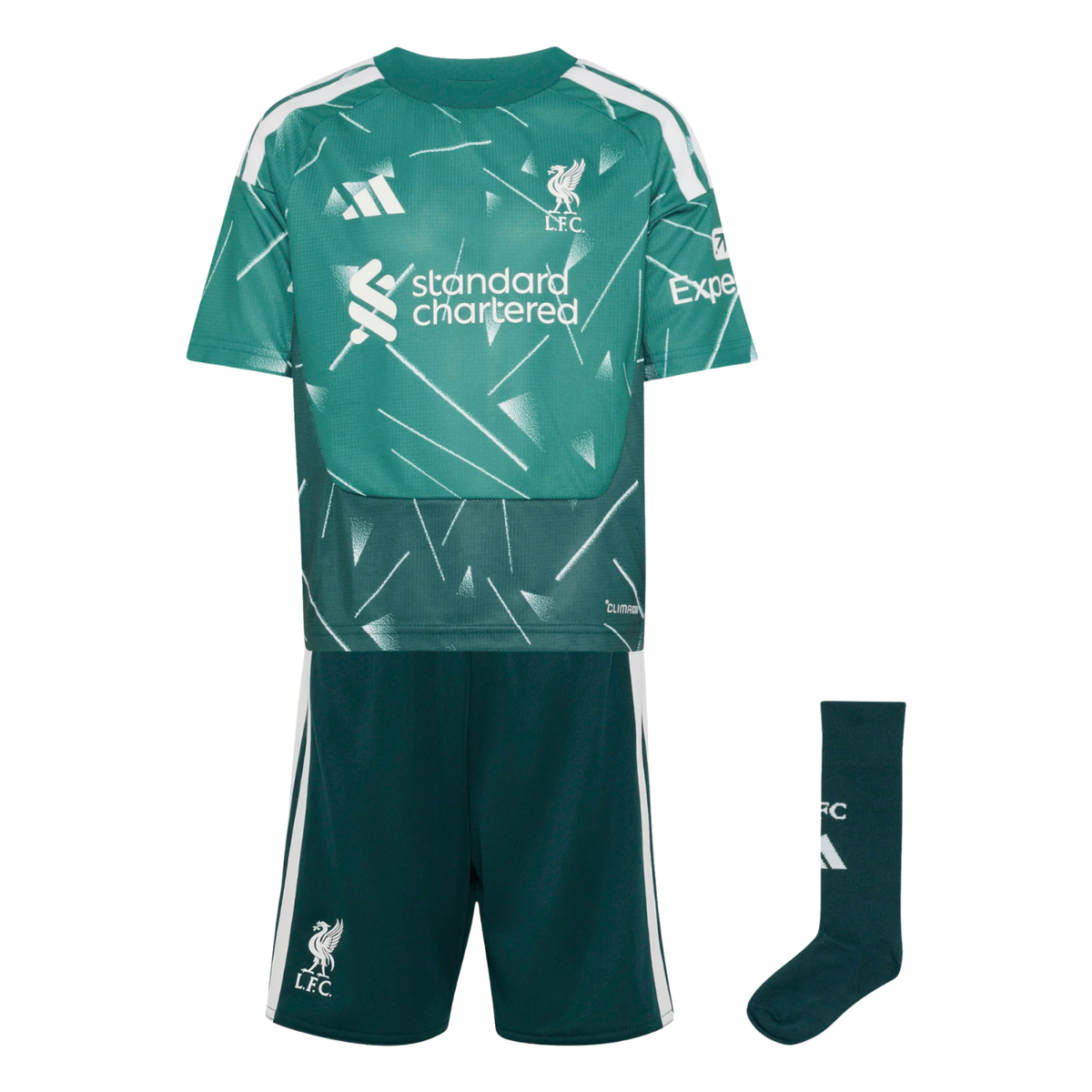 Adidas Liverpool F.C. 26/27 Goalkeeper Kids Set - Green Clothing Adidas