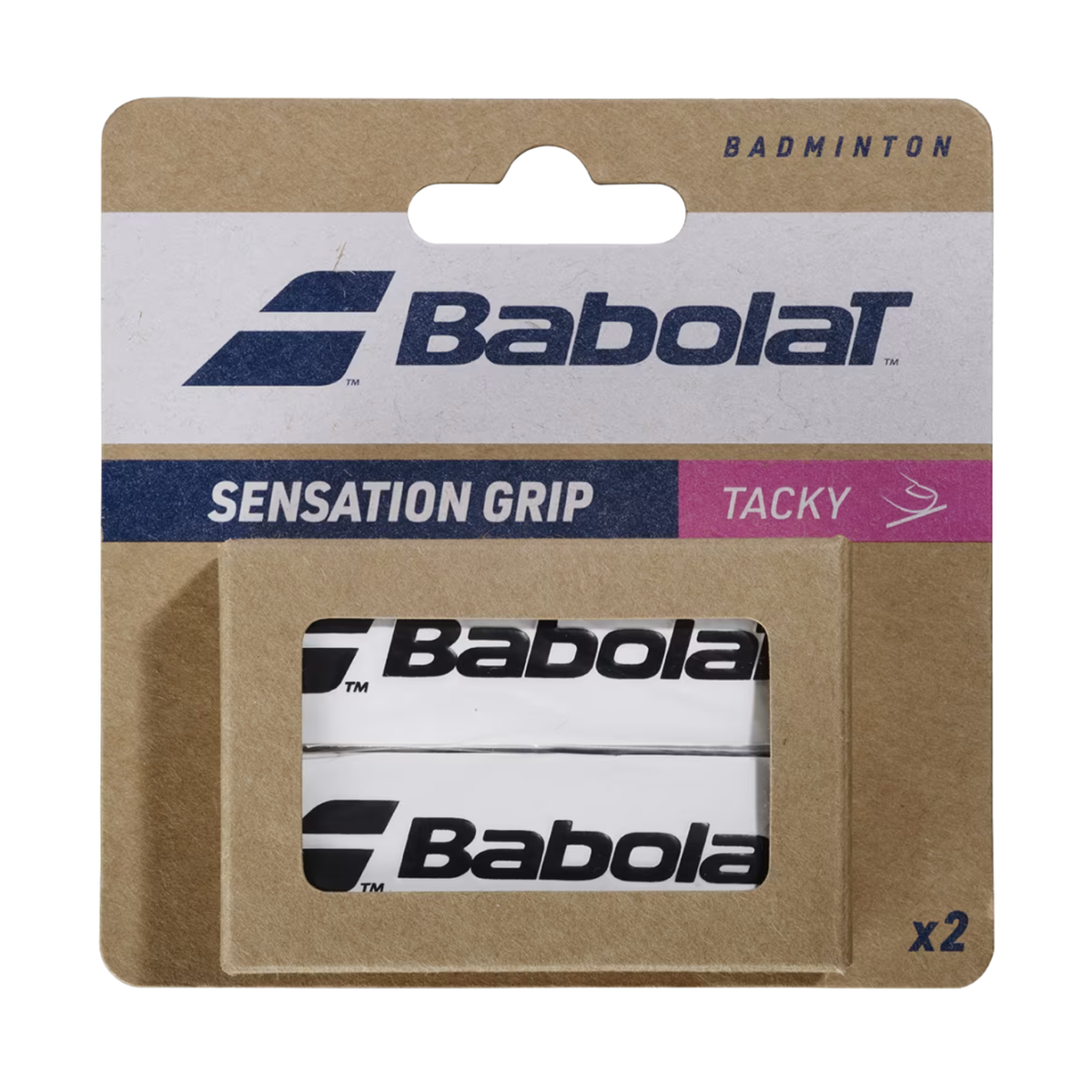 Babolat Grip Sensation X2 Overgrip - White Accessories Babolat