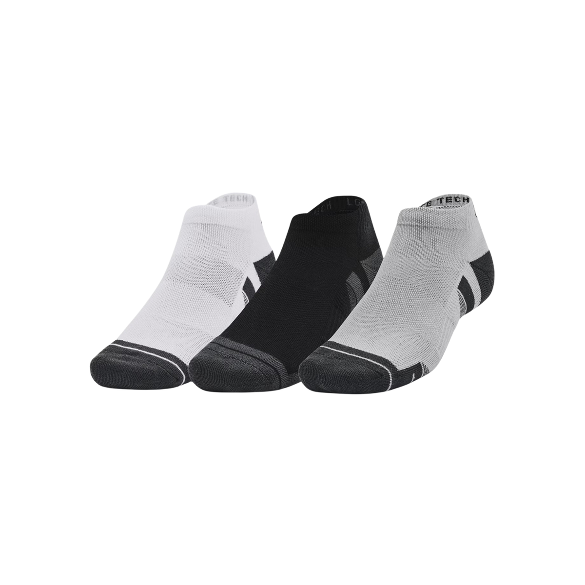 Under Armour Performance Tech 3pack Low Socks 011 Mod Gray White Clearance Flash