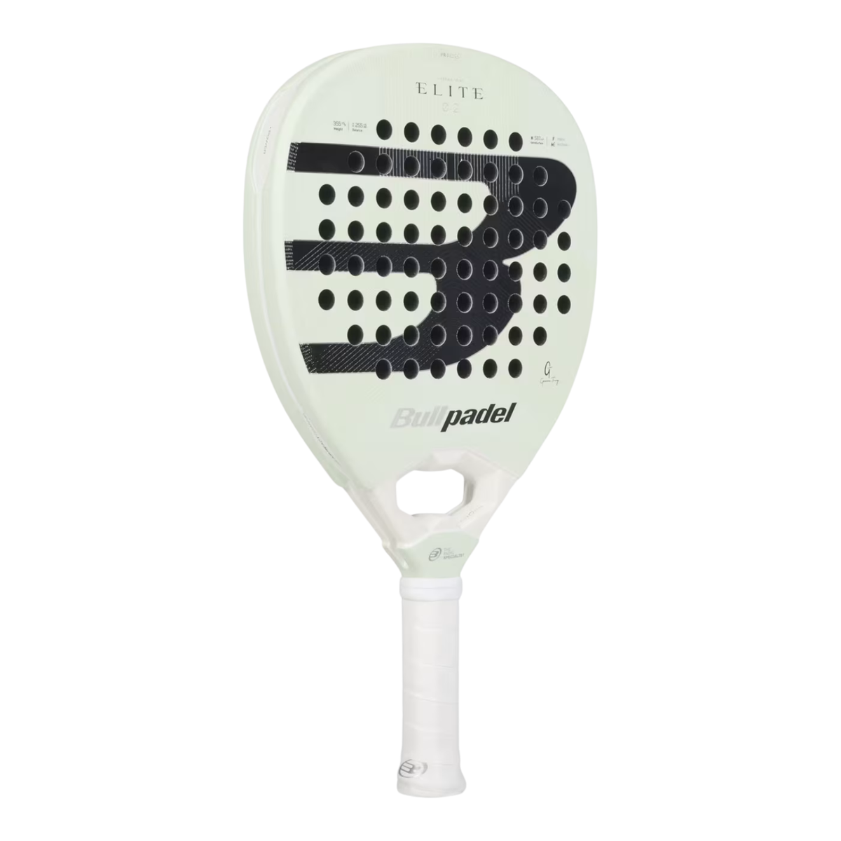 Bullpadel Elite 02 27 Padel Racket, Mint, back view