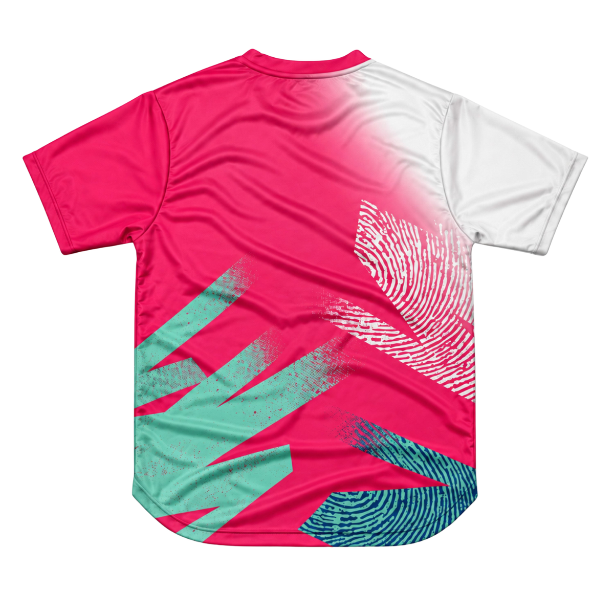 AIXO Eighties Capsule Mens T-Shirt 2 - Hot Pink Clothing Aixo