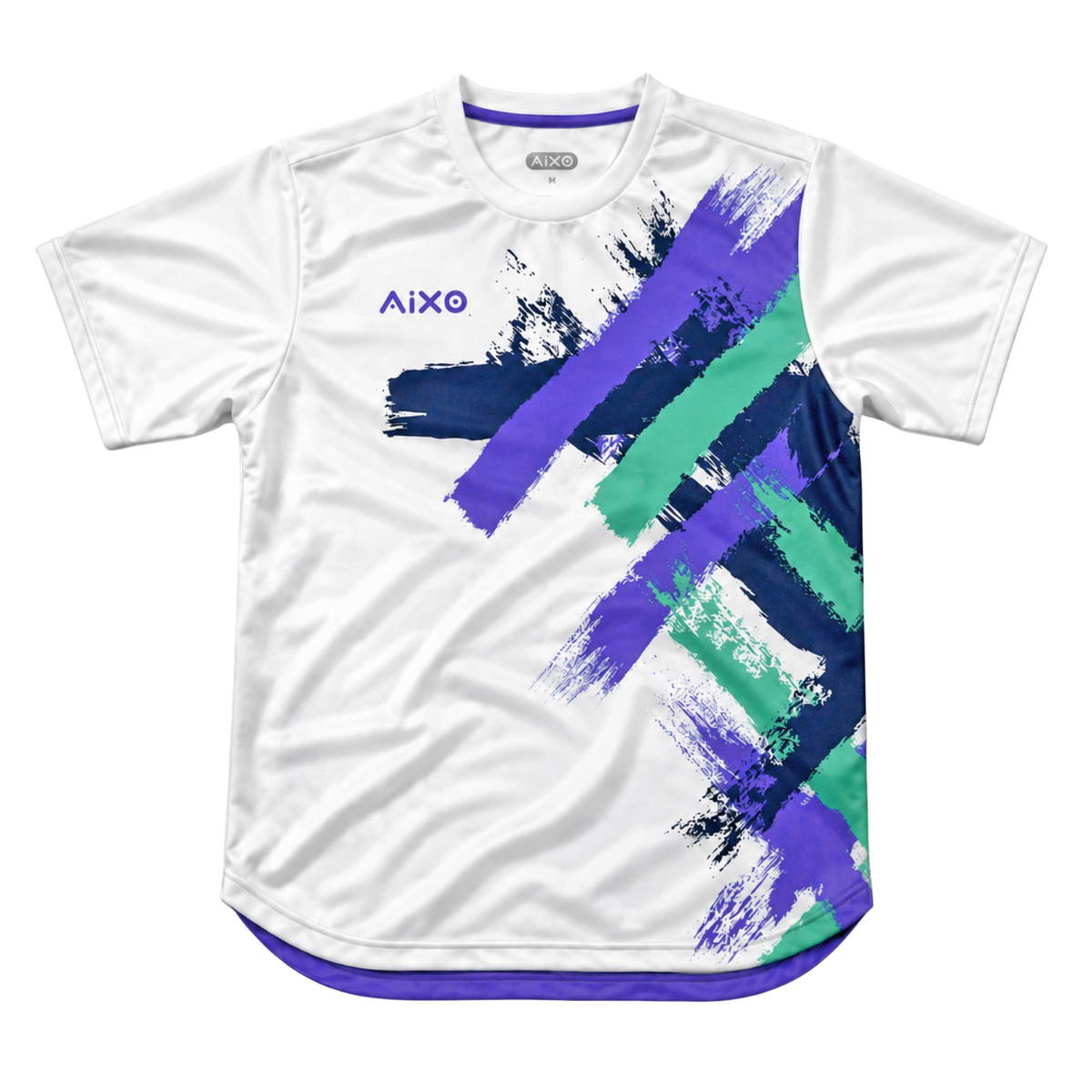 AIXO Eighties Capsule Mens T-Shirt 1 - White White Clothing Aixo