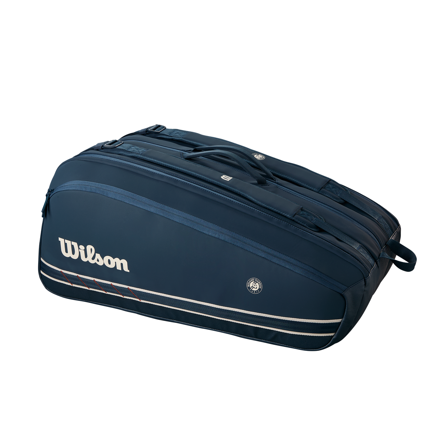 Wilson Super Tour Roland-Garros 2025 Session de Soiree 15 Pack Racket Bag - Dark Navy (WR8043001) Dark Navy 15 Rackets Luggage Wilson