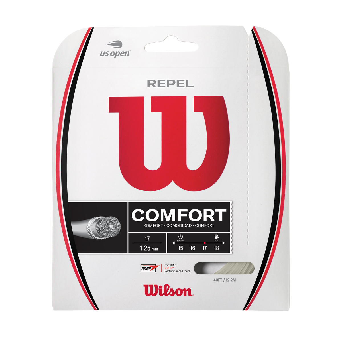 Wilson Repel 17 String Set - Natural Natural 1.25mm 12M Set String (Packs) Wilson