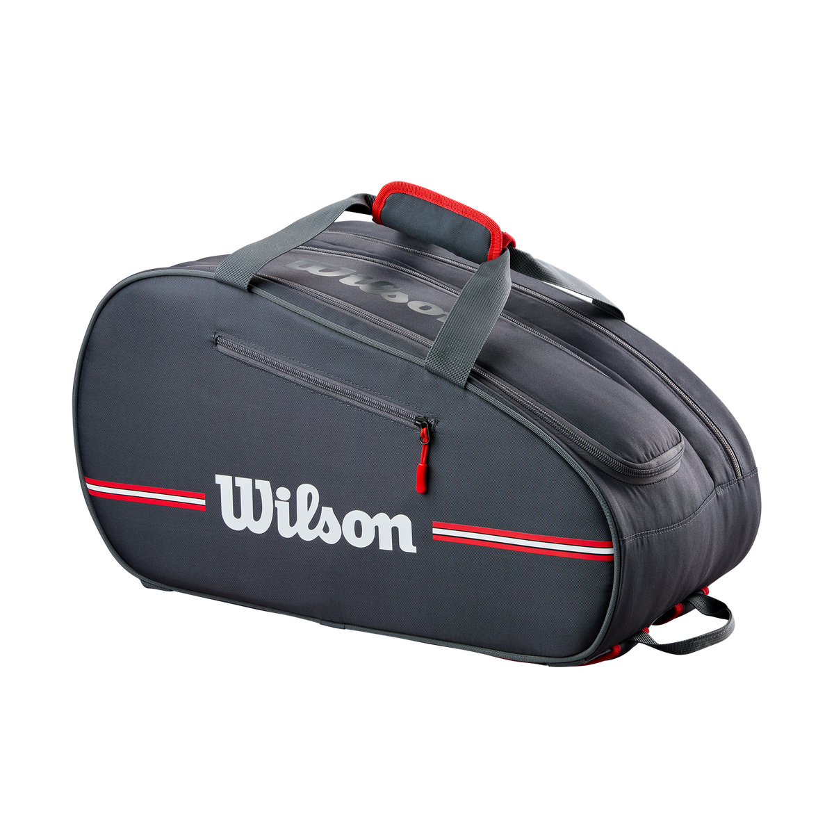 Wilson Padel Team Bag - Black Black 4 Racket Luggage Wilson