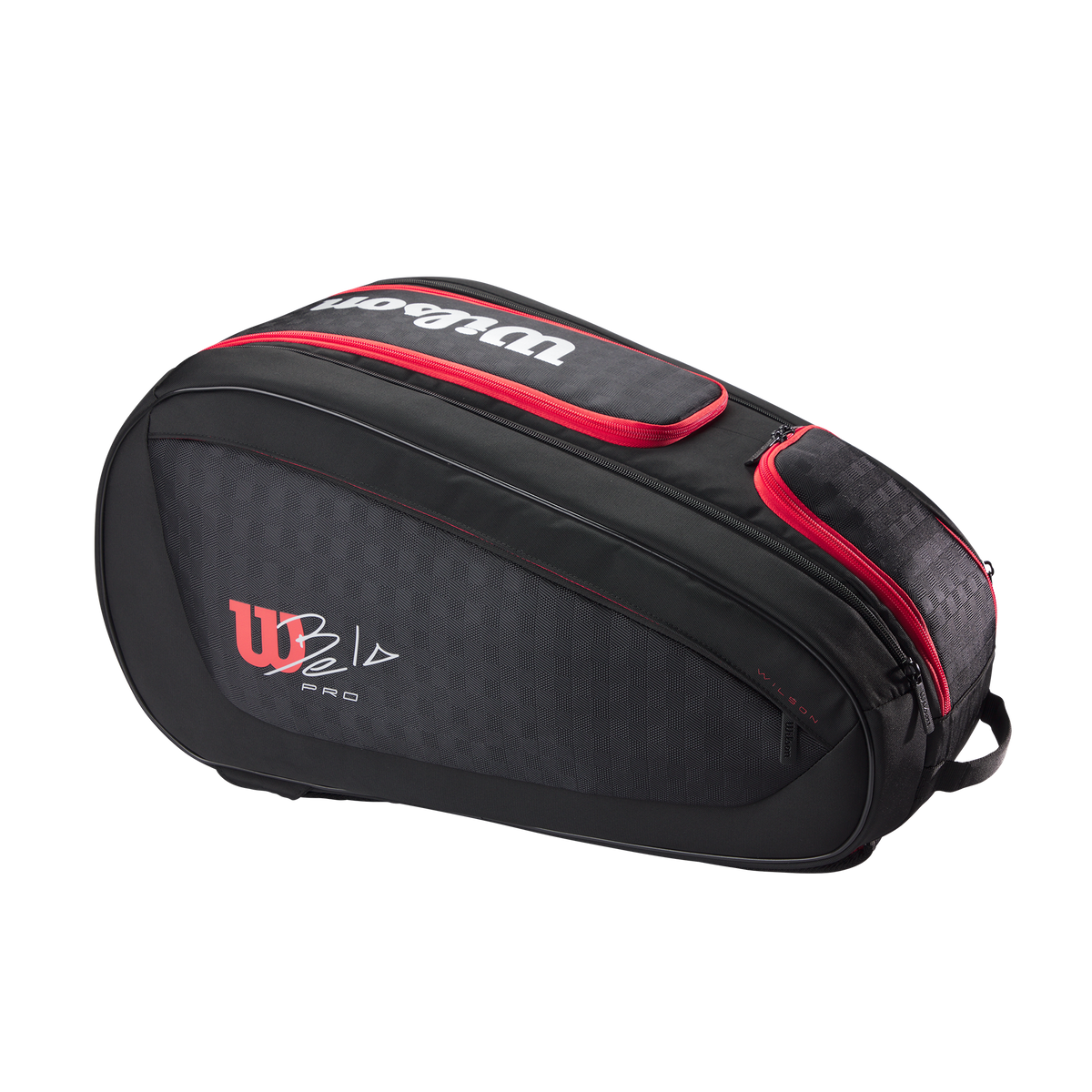 Wilson Bela V3 Padel Racket Bag - Black Black Red Tournament Bag Luggage Wilson