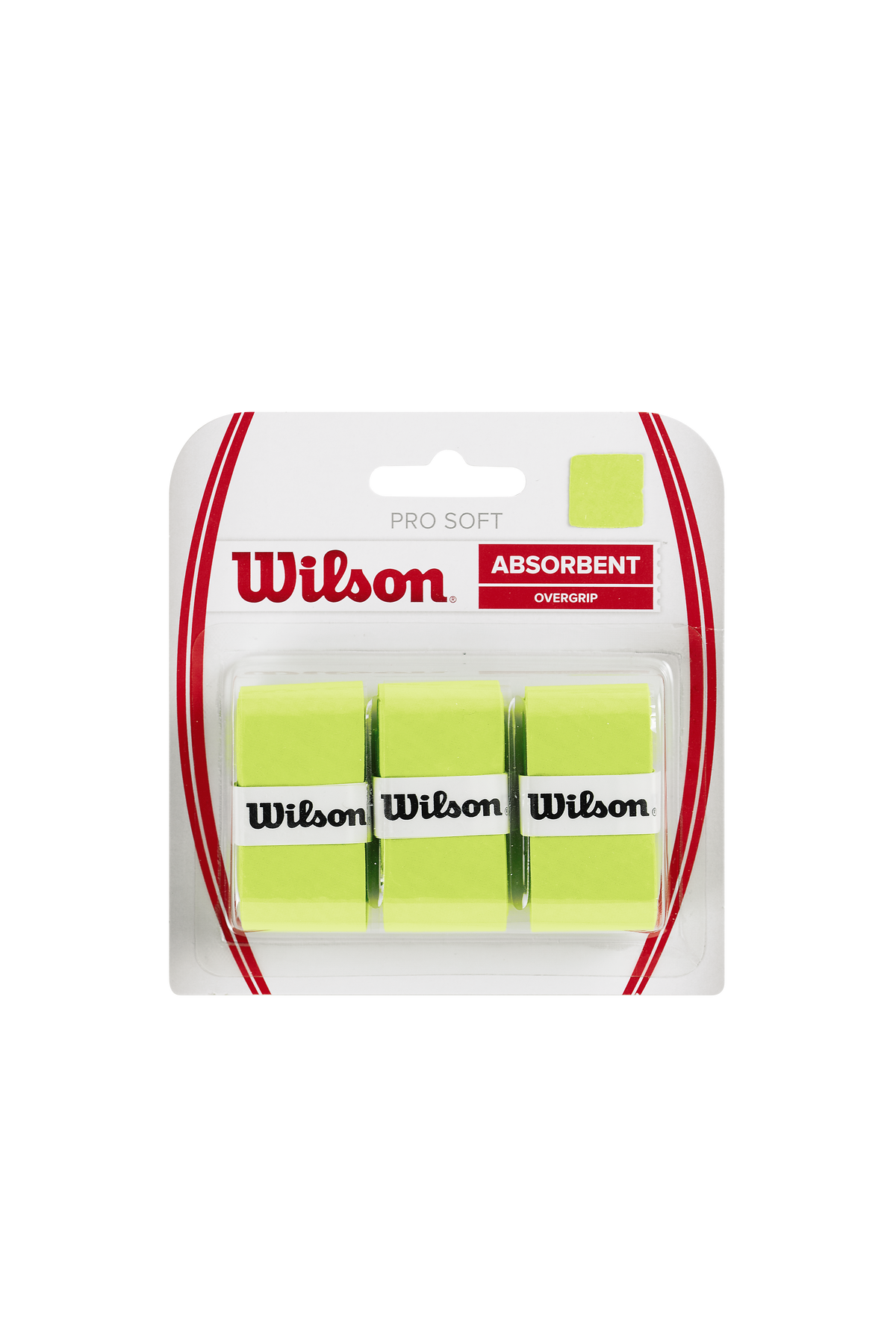 Wilson Pro Soft Overgrip 3 Pack - Lime
