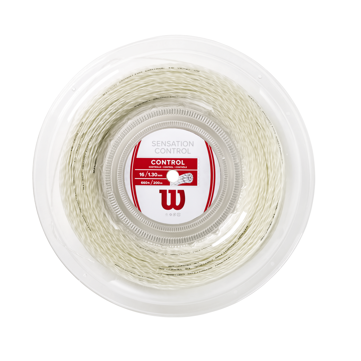 Wilson Sensation Control 16 Tennis String Reel - White String (Reel) Wilson