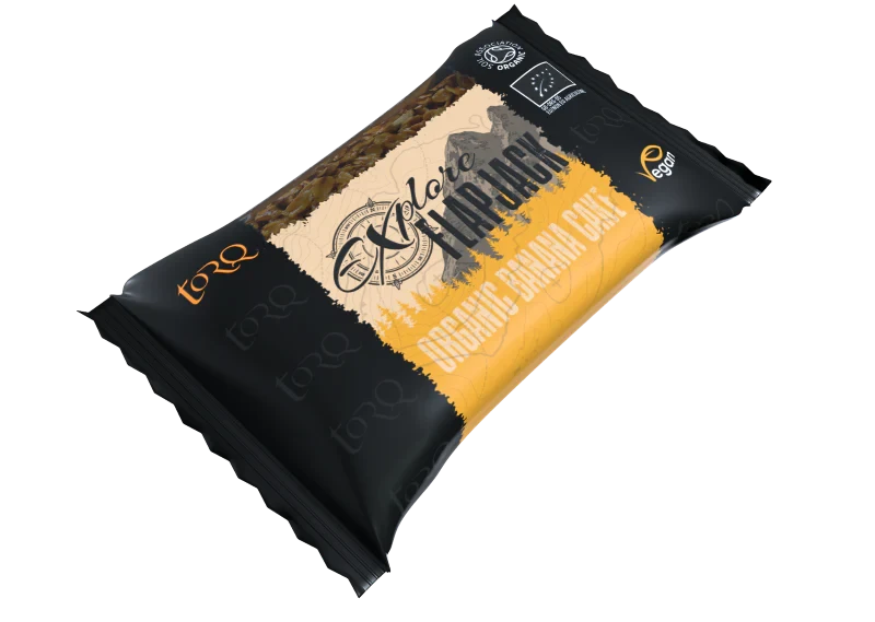 TORQ Explore Singe Flapjack Bar - Organic Banana Cake Organic Banana Cake Nutrition Torq