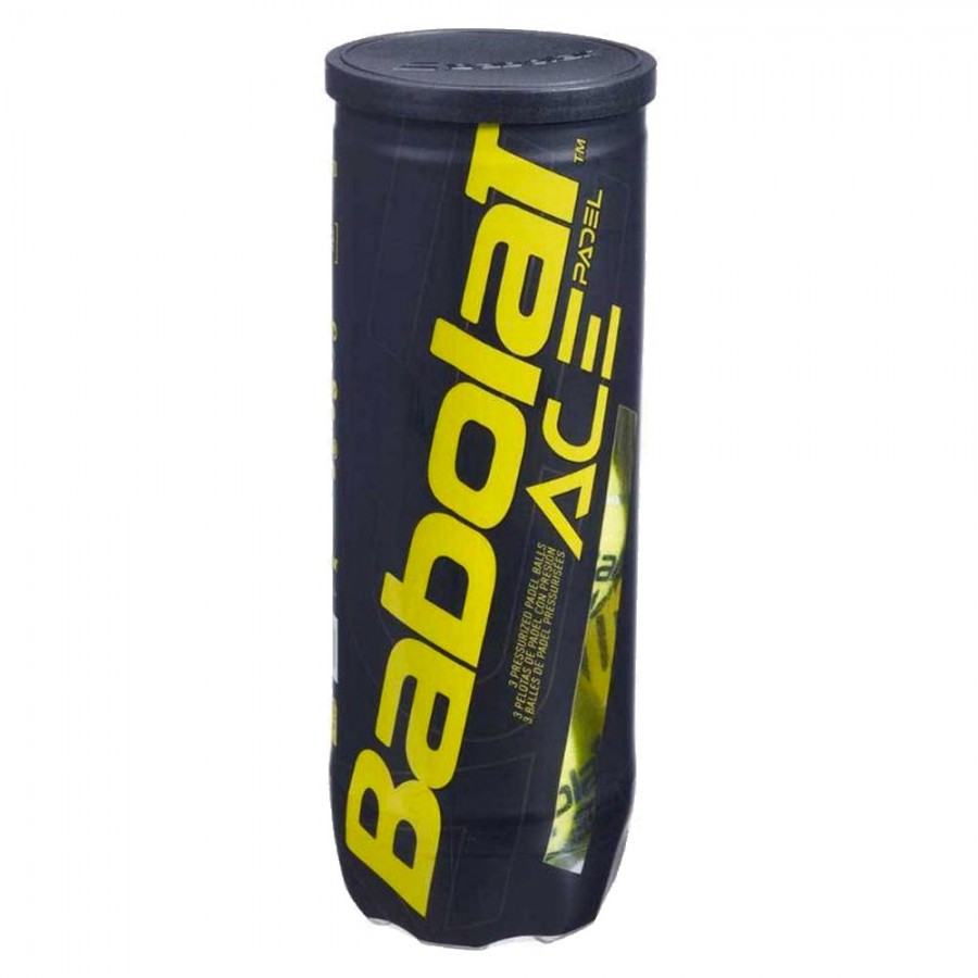 Babolat Ace X3 Padel Balls – Pack of 3 Yellow One Size Accessories Babolat