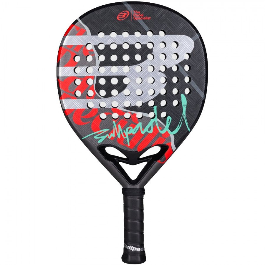BullPadel Ionic Control 26 Padel Racket - Black/Red Black Red One Size Padel BullPadel
