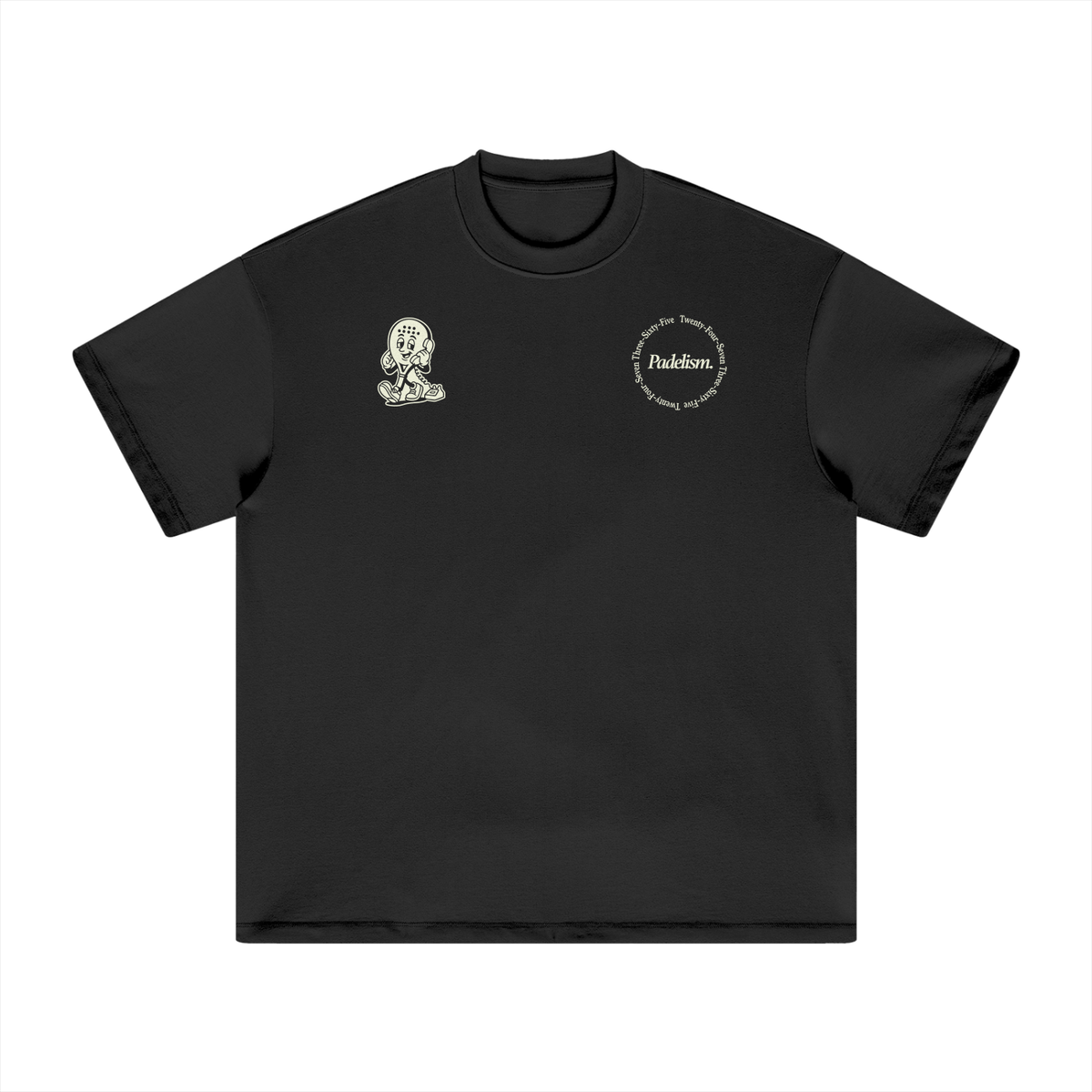 Padel Coach - Heavyweight T-Shirt Black Padelism