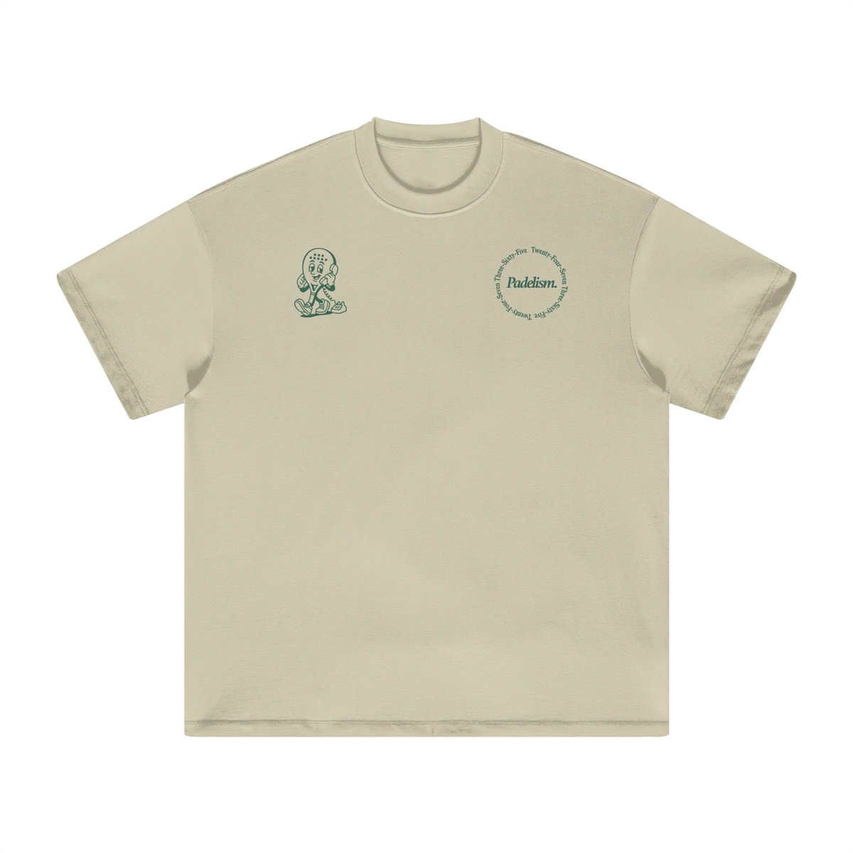Padel Coach - Heavyweight T-Shirt Sand Color Padelism