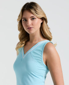 Original Penguin Colourblock Tennis Tank Top Women - Castaway Castaway Clothing Original Penguin