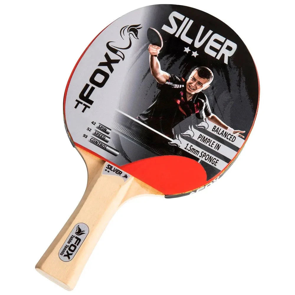 Fox Silver 2 Star Table Tennis Bat Table Tennis Paddle Fox
