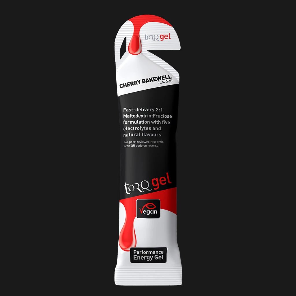 Torq Energy Gels (Single) Cherry Bakewell Cherry Bakewell Clearance Torq