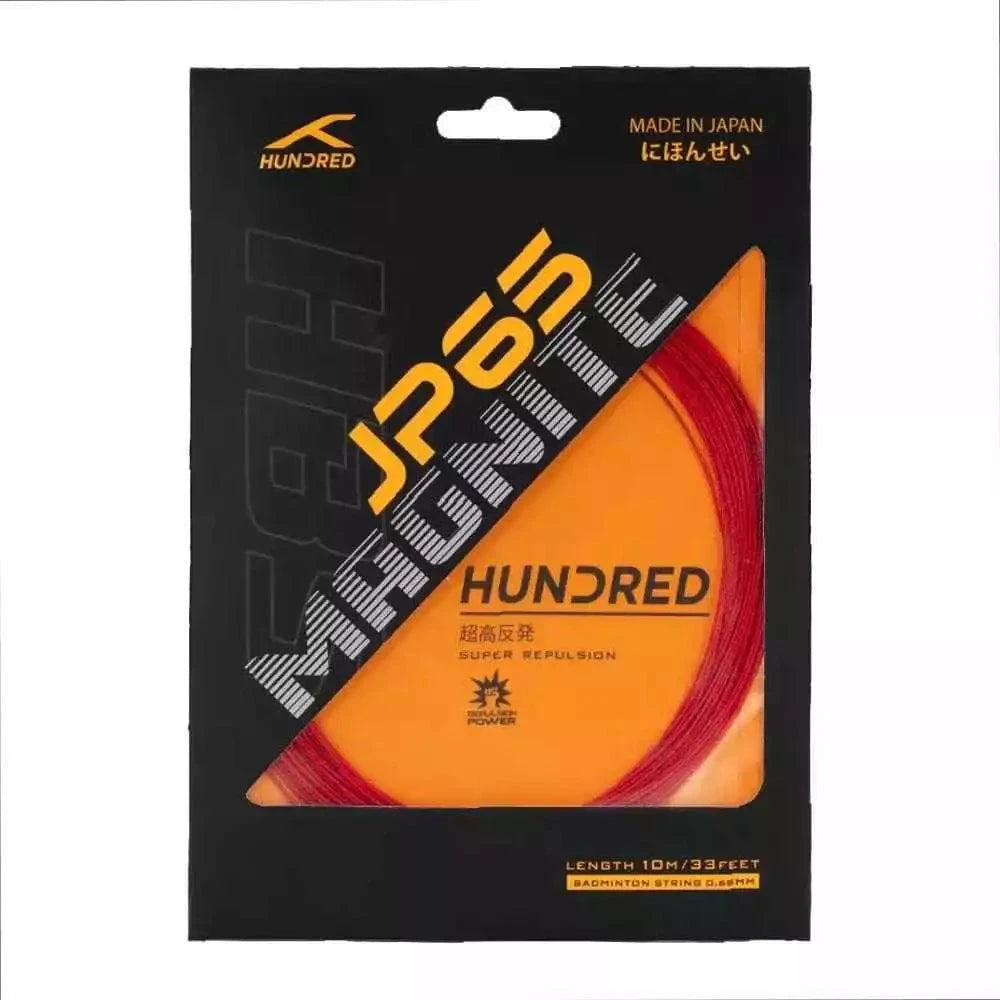 Hundred JP65 Magnite Badminton String Set - Red Formula 1 Red 10m Set String (Packs) Hundred