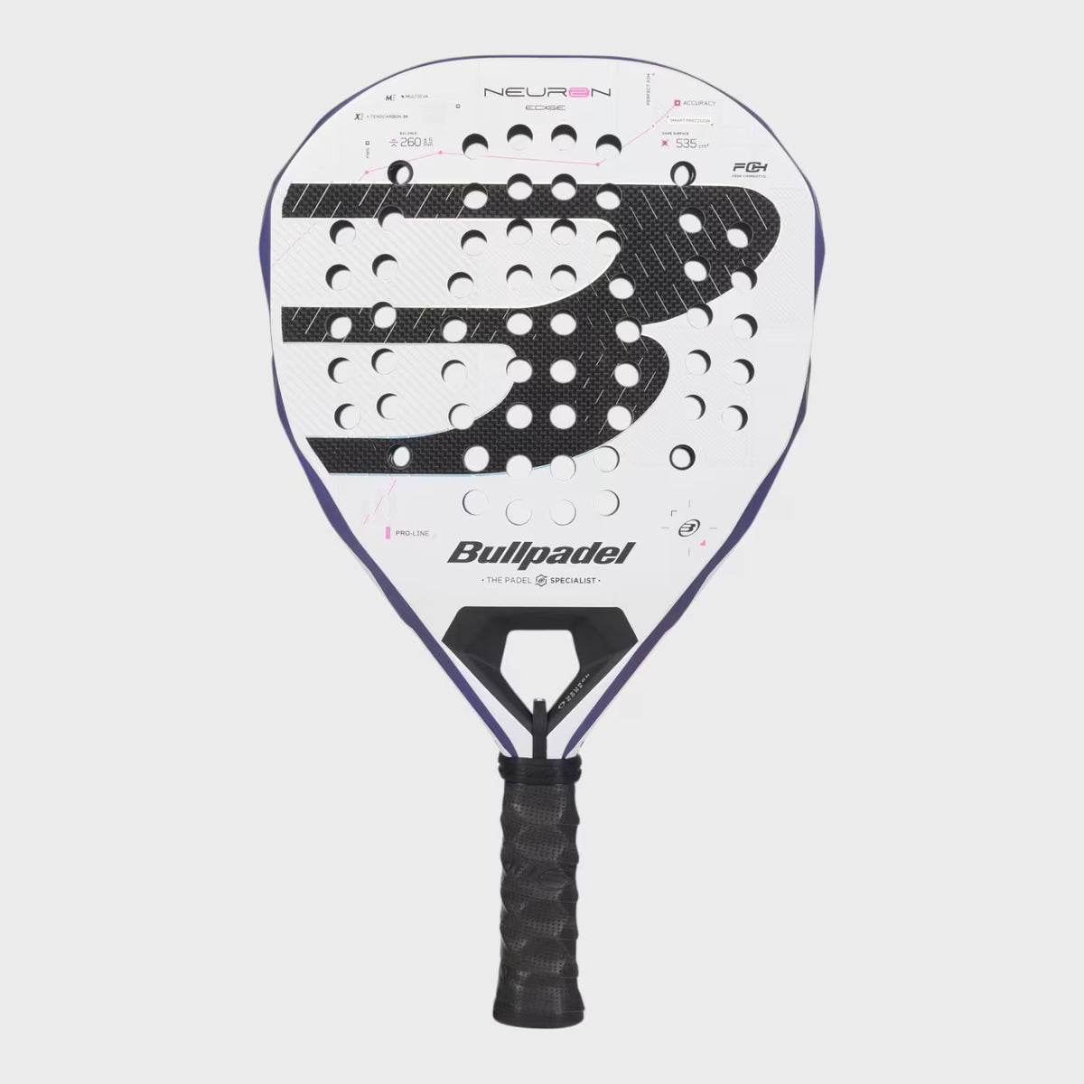 Bullpadel Neuron 02 Edge 27 Padel Racket - Purple DQ84