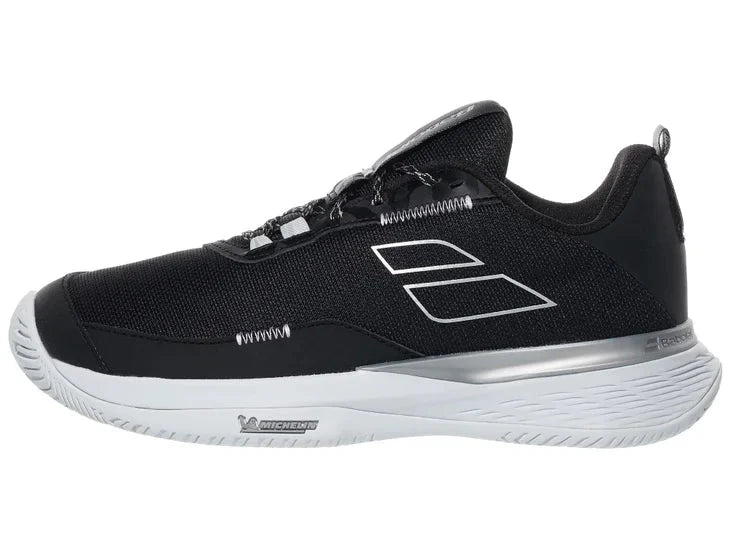 Babolat SFX Evo All Court Tennis Shoes Women (3A1S25A556) - Black/Silver Black Silver Tennis Shoes Babolat