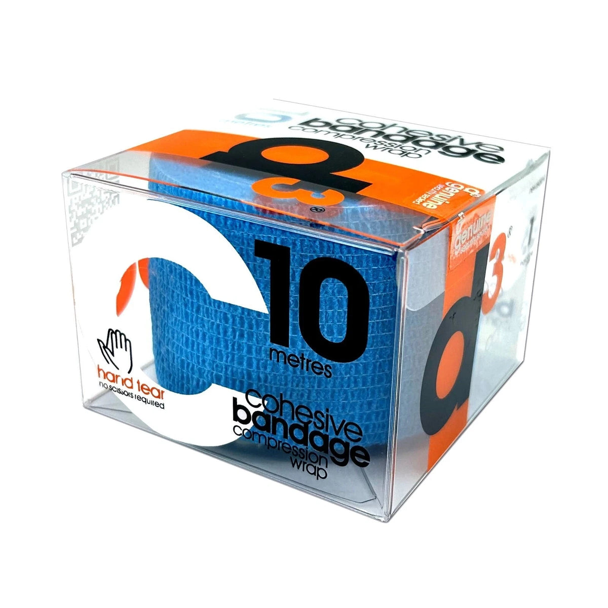 D3 Cohesive Bandage Compression Wrap 10mx50mm - Assorted Colour Choices Electric Blue 50mm x 10m Medical Tape & Bandages D3