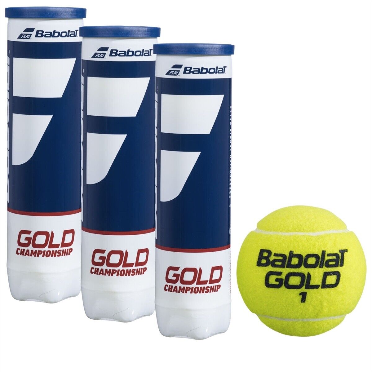 BABOLAT TRIPACK GOLD CHAMP X4 502090 TENNIS BALLS