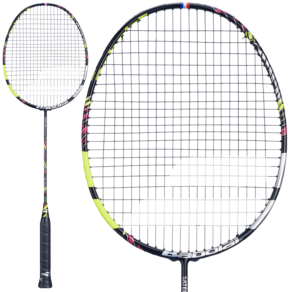 Babolat Satelite Power Badminton Racket Strung - Black/Yellow