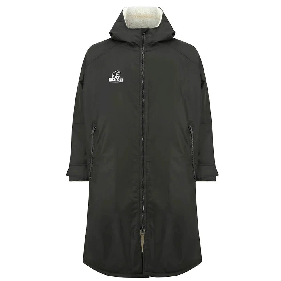Rhino Sherpa Robe Unisex (Navy/Black) Black Clothing Rhino