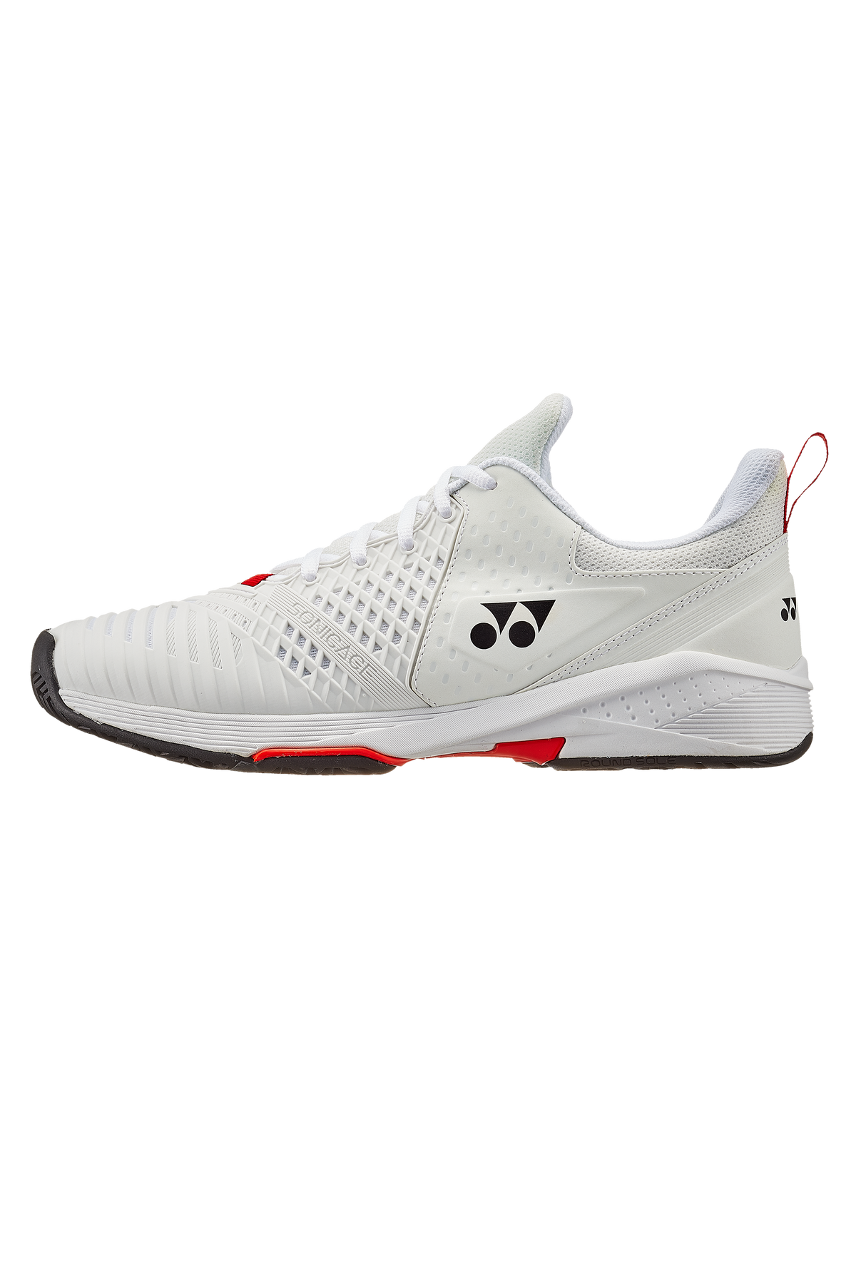 Yonex Sonicage 3 Mens White/Red Tennis Shoes