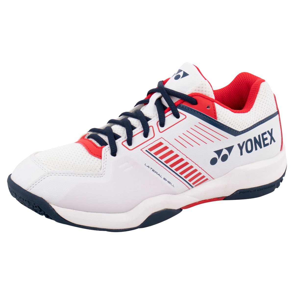 Yonex Power Cushion Strider Flow Wide SHBSF1WEX Badminton Shoes Mens (White/Red)