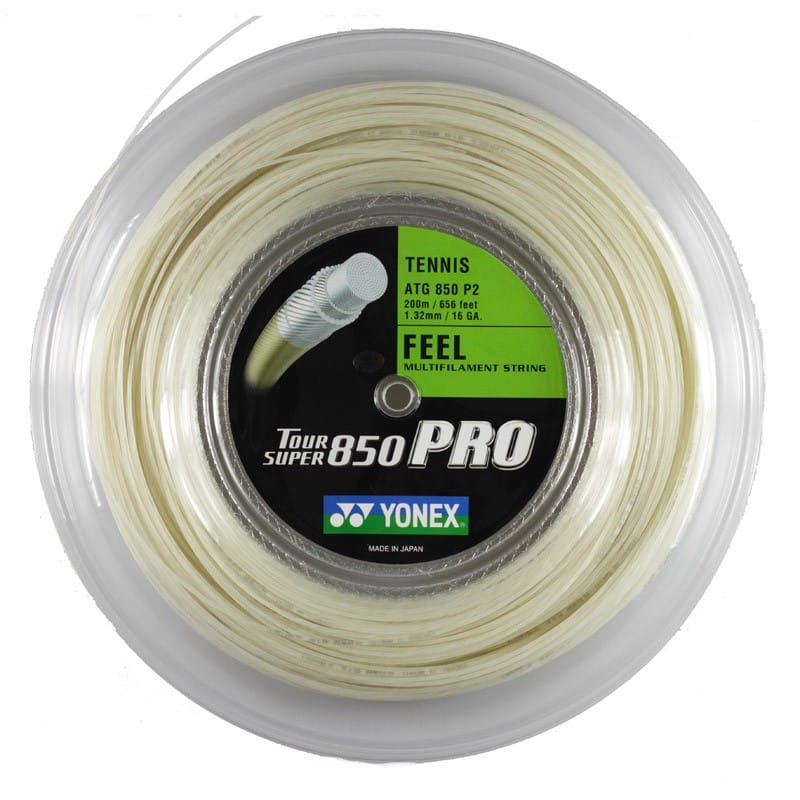 Yonex Tour Super 850 PRO 1.32mm 200m Reel WHITE String (Reel) Yonex