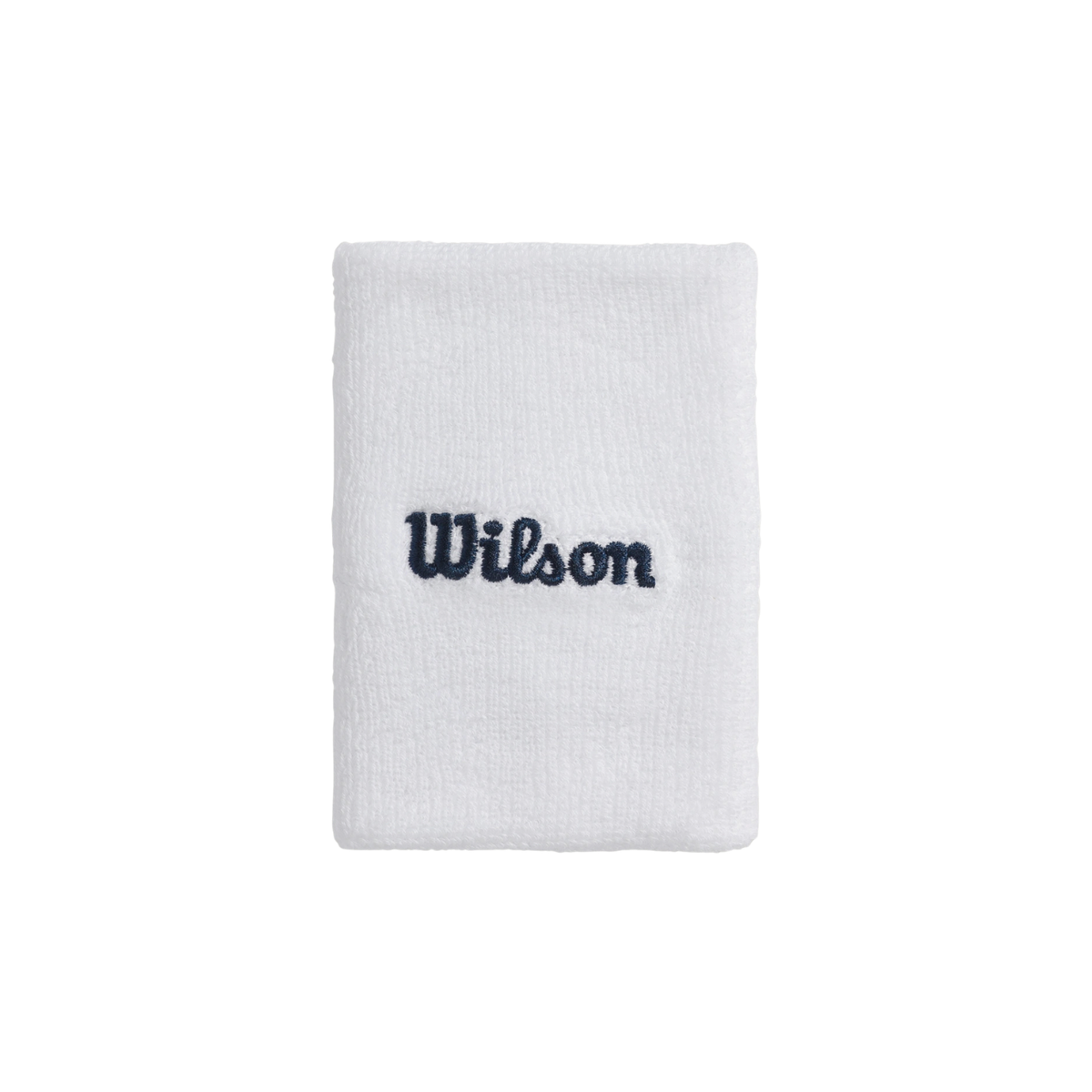 Wilson Wide Terry Wristbands (2 Pack) - Classic Navy Bright White One Size Accessories Wilson