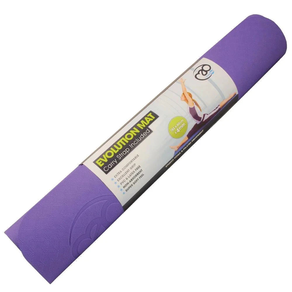 Fitness Mad Evolution Yoga Mat 4mm - Multicolor Purple 183cm x 60cm x 4mm Accessories Fitness Mad