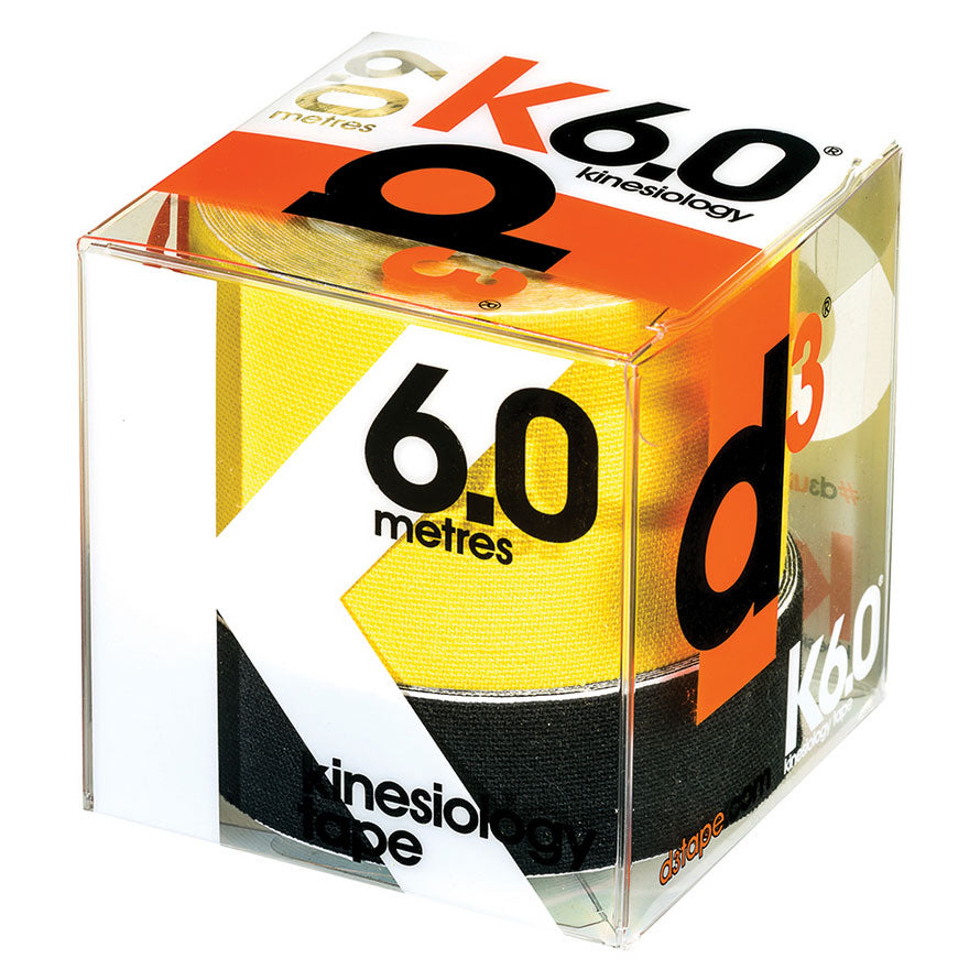 D3 Kinesiology Tape K6.0 50mm x 6m YELLOW