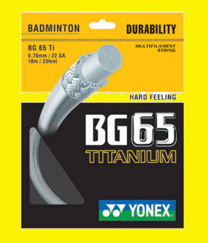 Discounted Professional Restring Add On (Hundred) Yonex BG65 Ti Add-on