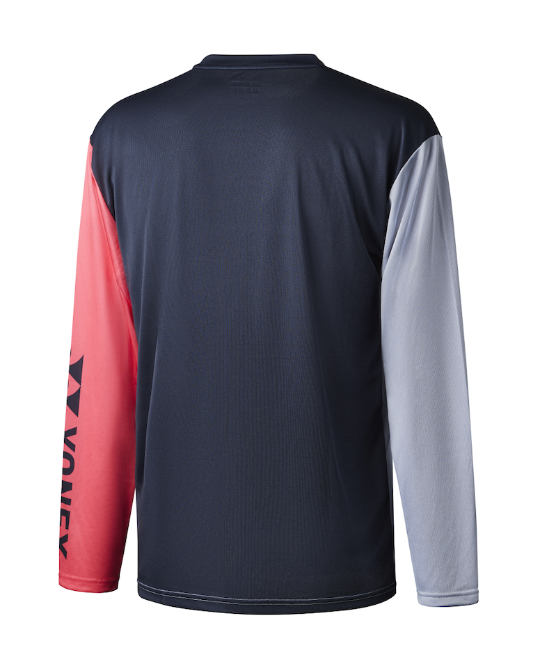 Yonex YLST123 Long Sleeve T-Shirt Unisex - Silver/Gunmetal Clothing Yonex