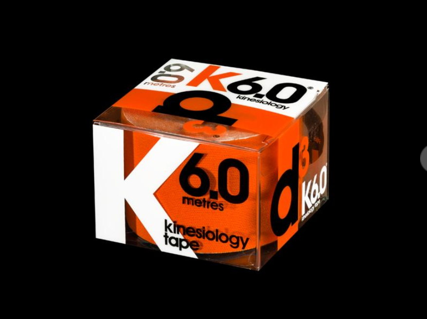 D3 X6.0 Xtreme Kinesiology tape 50mm x 6m ORANGE