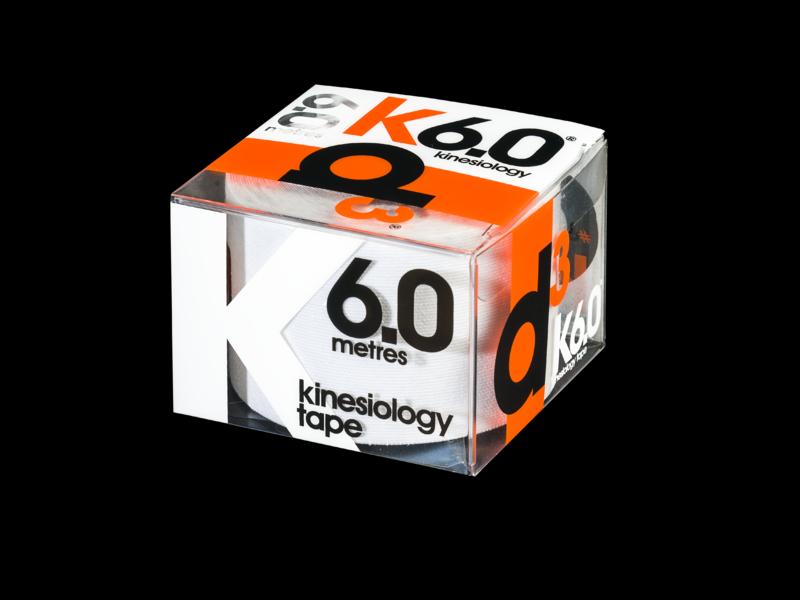 D3 Kinesiology Tape K6.0 50mm x 6m WHITE
